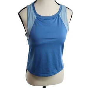 Sincerely Jules Womens Athletic Tank Top Blue Golf Tennis Active Size M